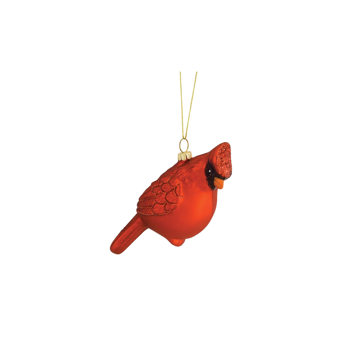 Glass Cardinal Bird Ornament (Set of 12) -Ship Only
