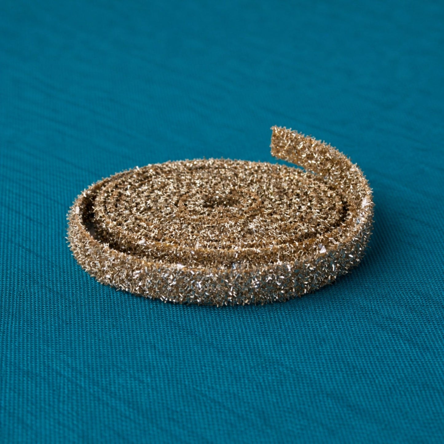 Gold Glitter Rope Ribbon (Set of 12 Rolls) -Ship Only