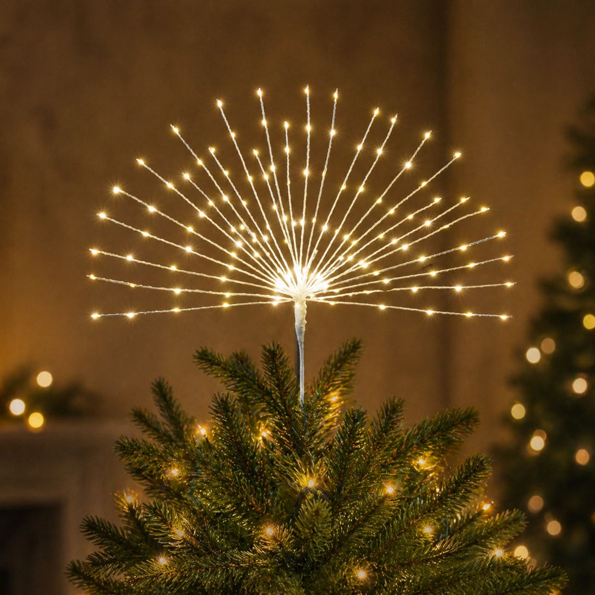 LED Starburst Tree Topper 31"H (Set of 2) -Ship Only