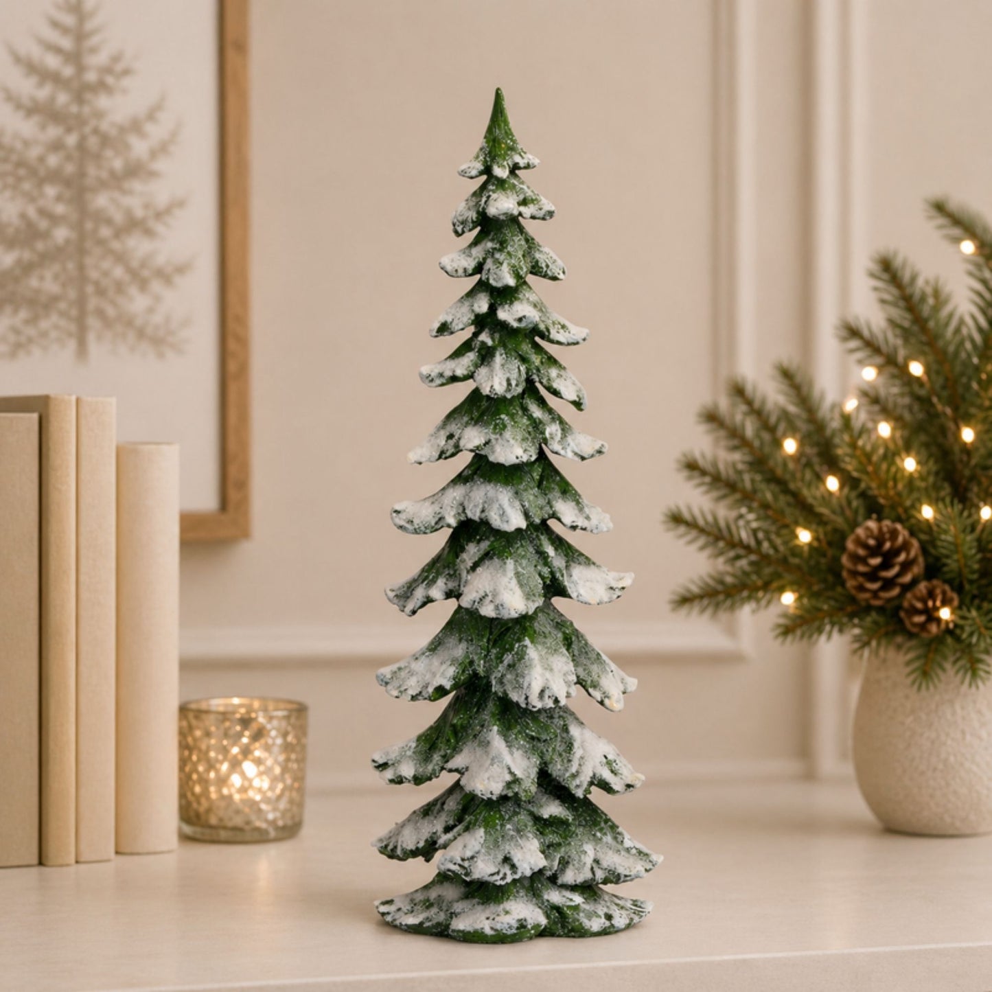 Green Flocked Pine Tree 26"H -Ship Only