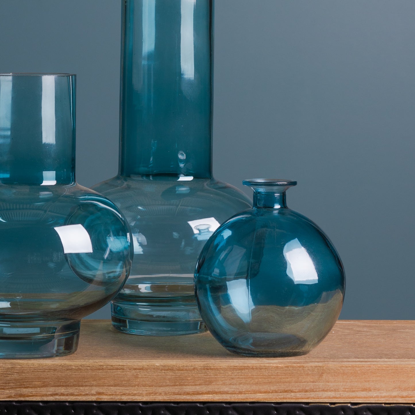 Glass Bubble Vase (Set of 2) -Ship Only