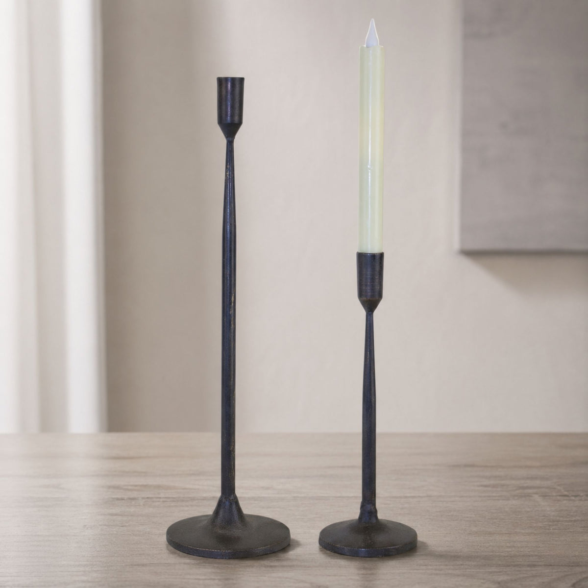 Metal Taper Candle Holder (Set of 2)