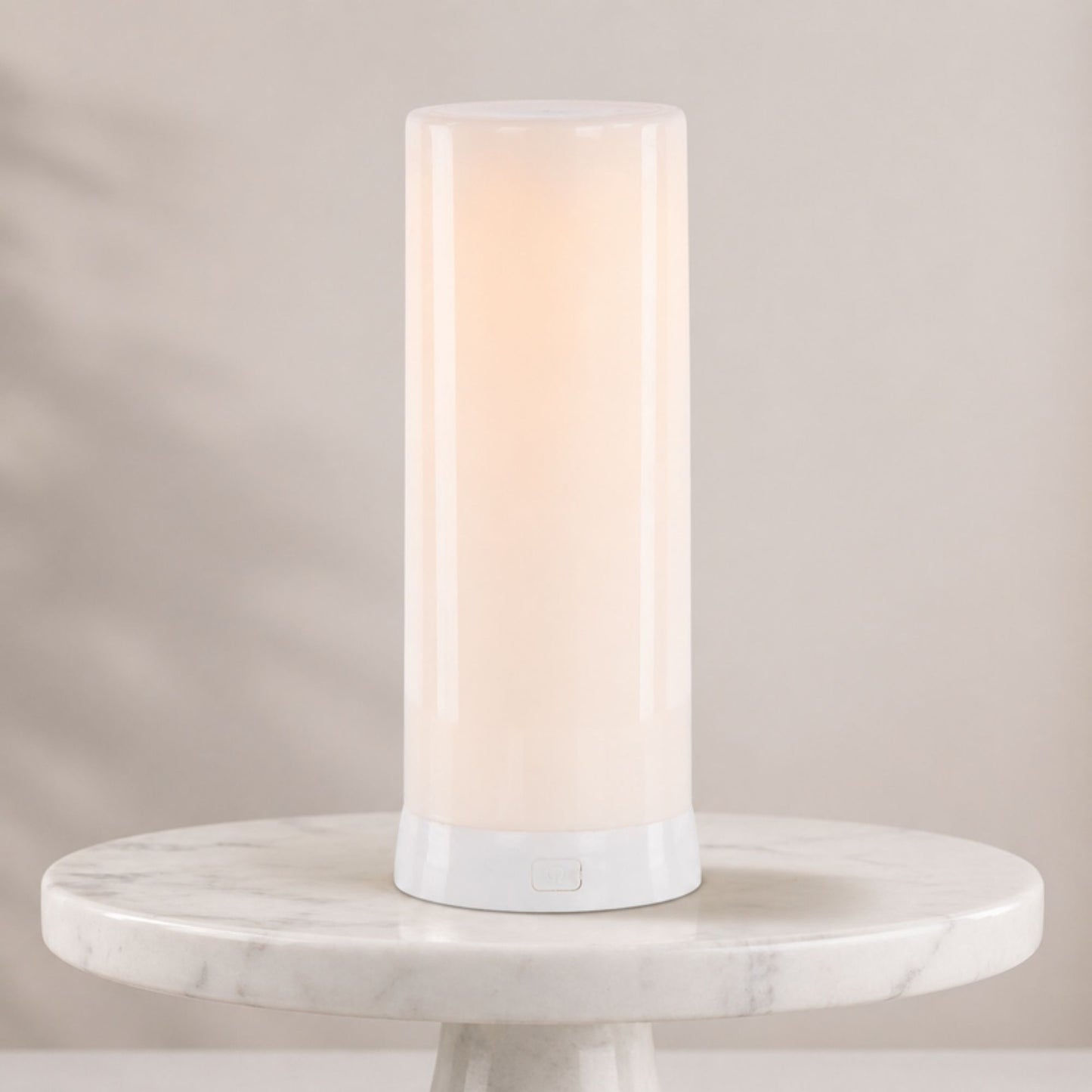 LED FIA Flame Designer Candle with White Hue 7.5"H -Ship Only