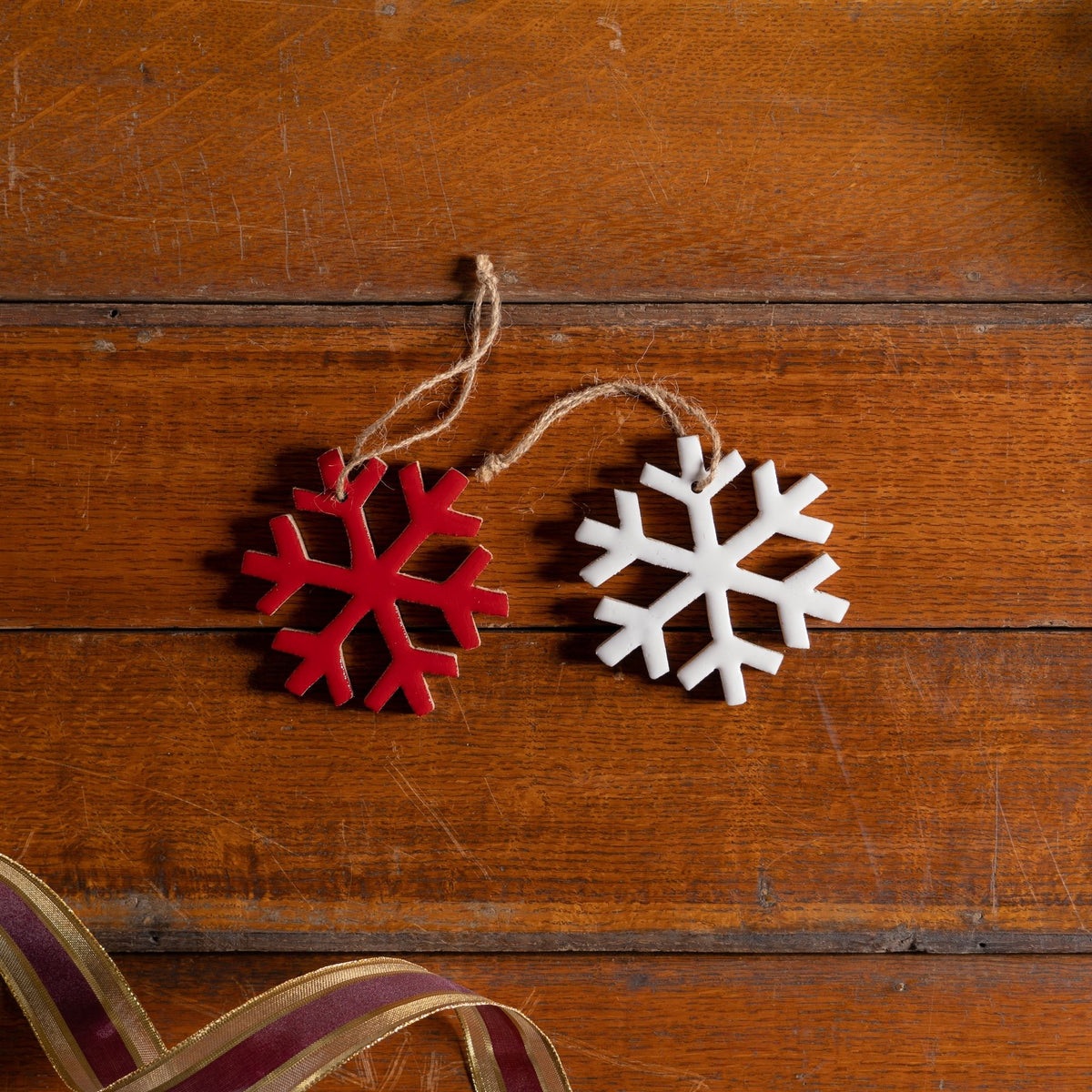Wood Snowflake Ornament (Set of 12) -Ship Only