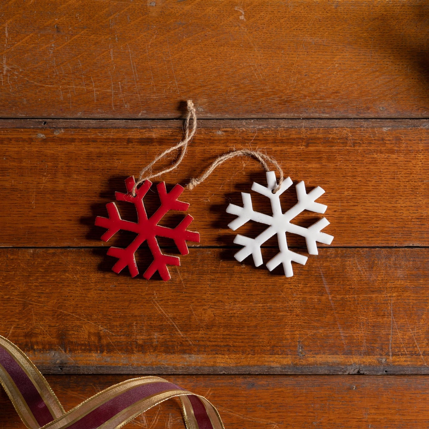 Wood Snowflake Ornament (Set of 12) -Ship Only