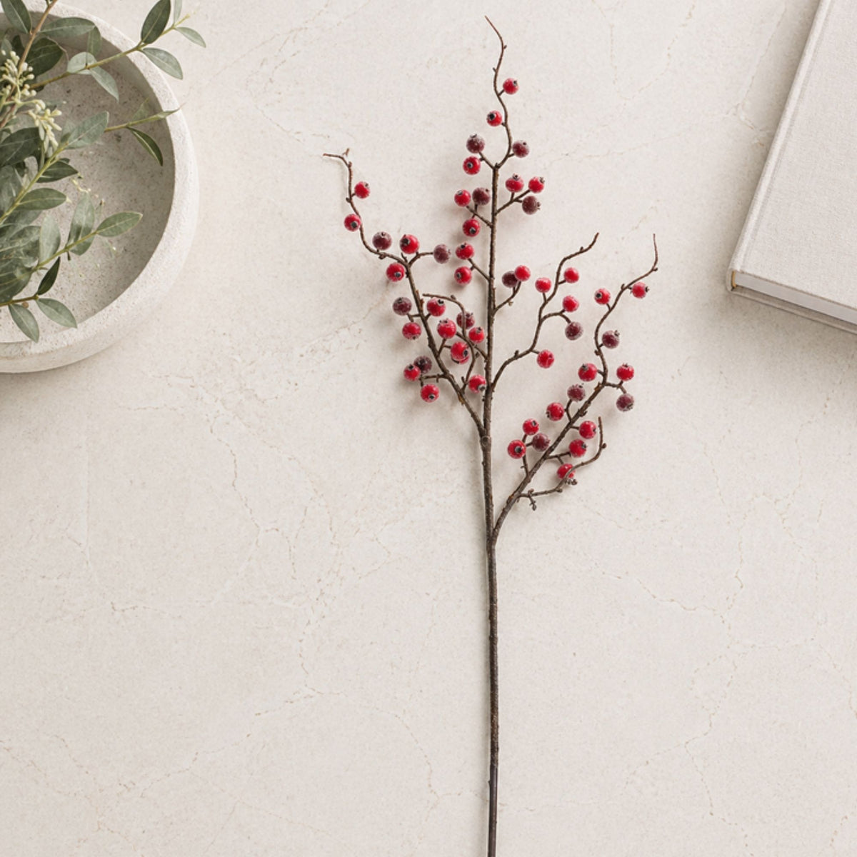 Iced Berry Twig Spray (Set of 12) -Ship Only