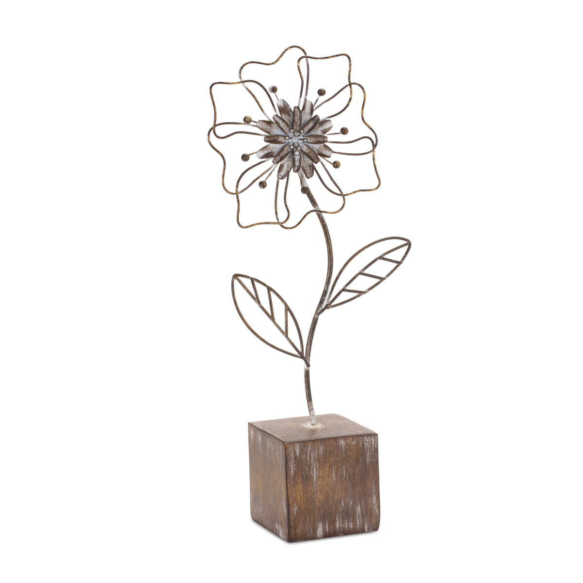 Metal Floral Decor (Set of 2) -Ship Only