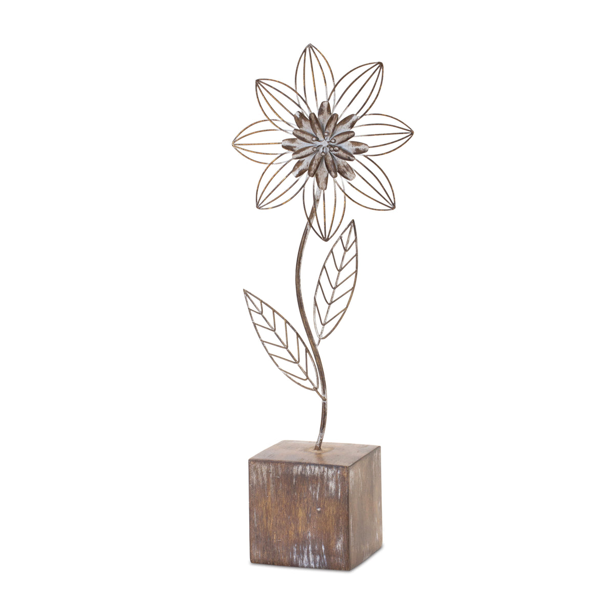 Metal Floral Decor (Set of 2) -Ship Only