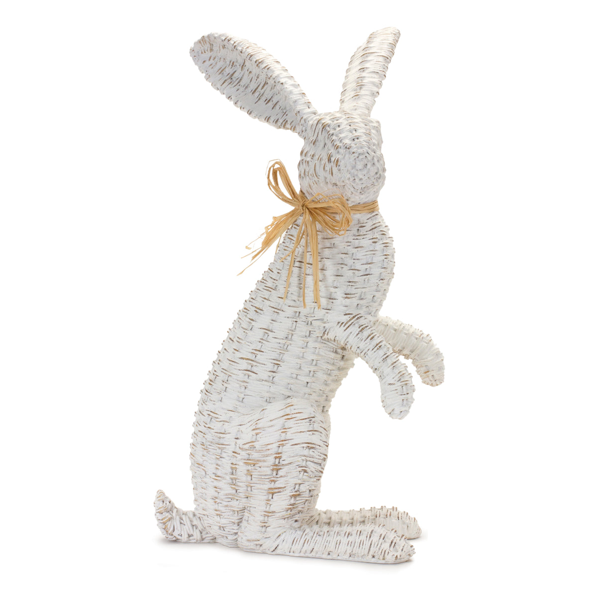 Wicker Rabbit Statue (Set of 2) -Ship Only