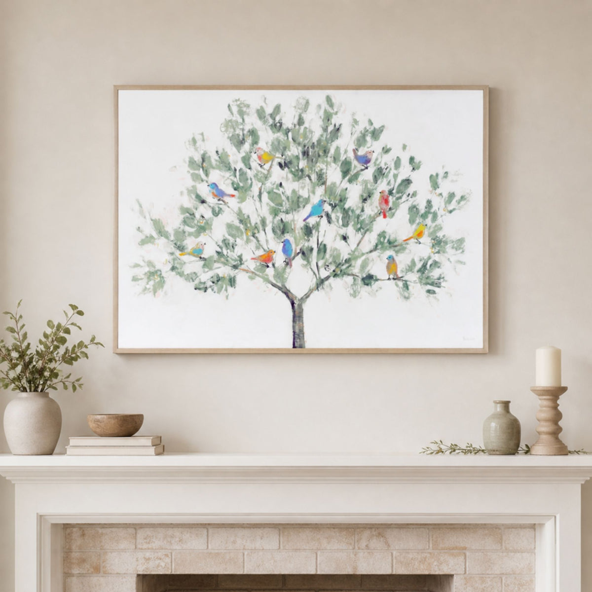 Birds in Tree Print -Ship Only
