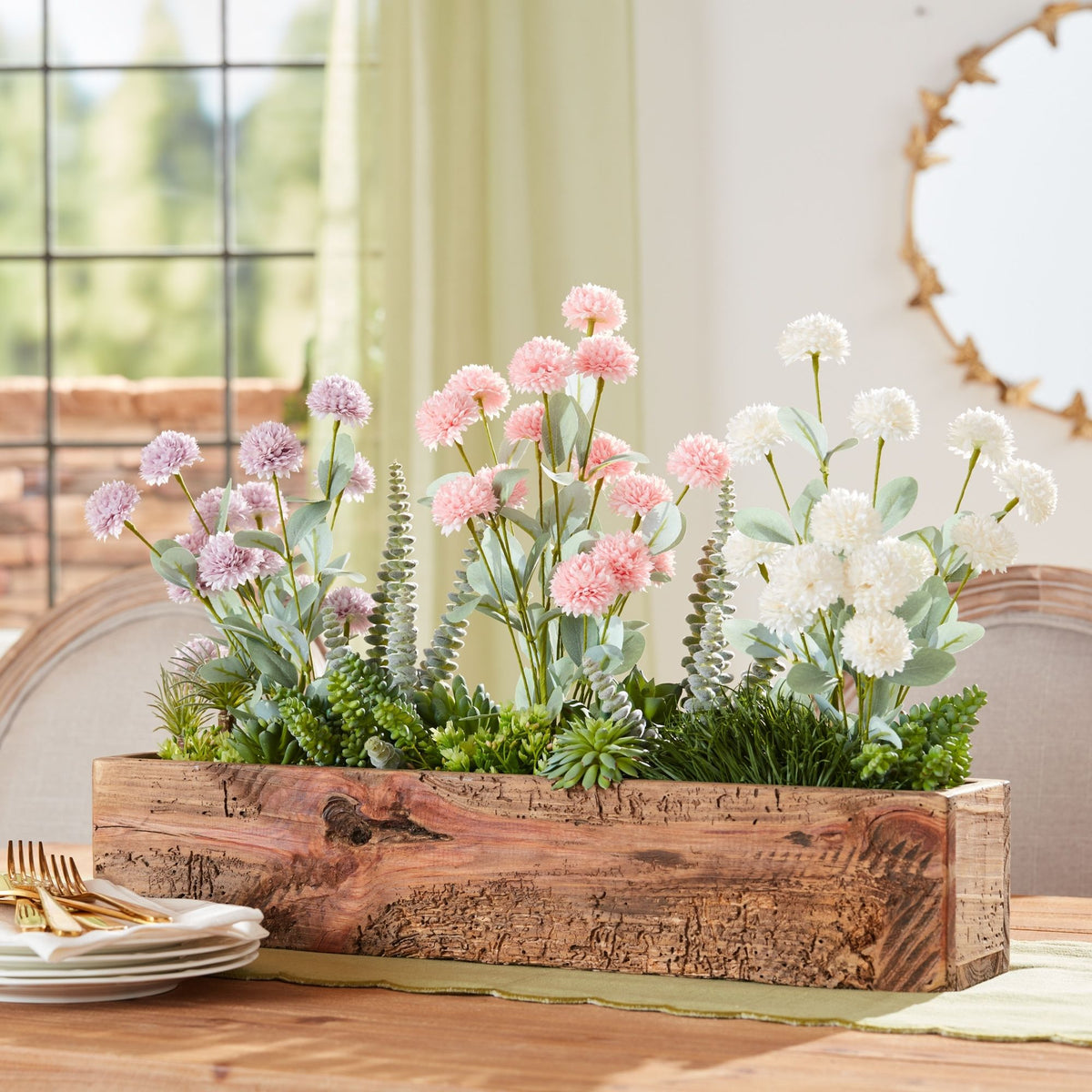 Mini Mum Floral Bush (Set of 4) -Ship Only