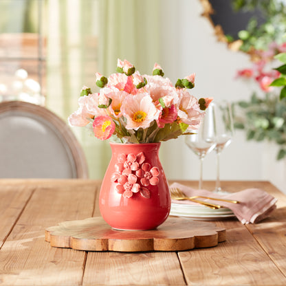 Storeware Vase with Floral Accent (Set of 2)