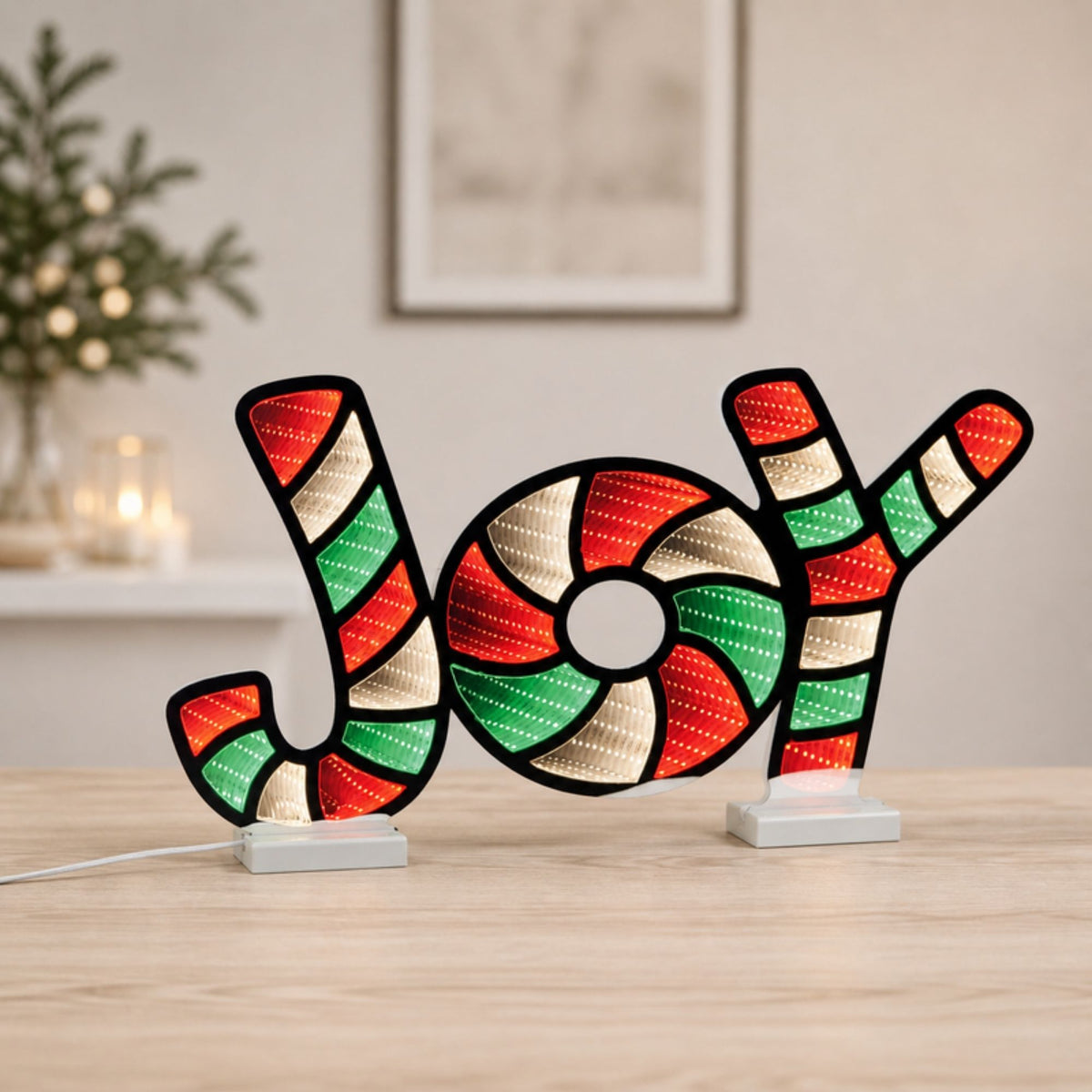 "Joy" Holiday Ekkolight 15.74"L -Ship Only