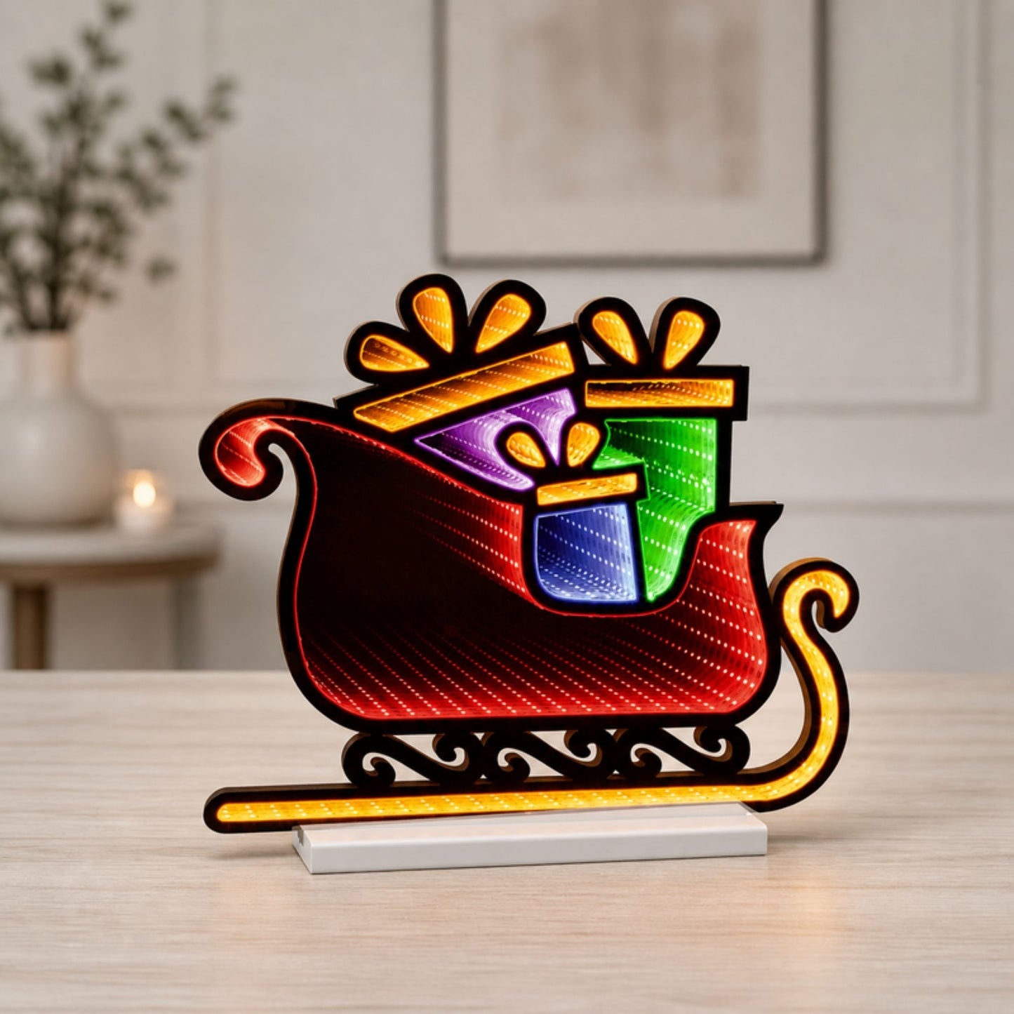 Santa's Sleigh Ekkolight 17"L