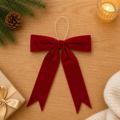 Red Holiday Bow (Set of 2)