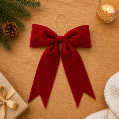 Red Holiday Bow (Set of 2)