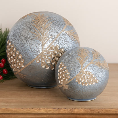 LED Pinecone Globe (Set of 2)
