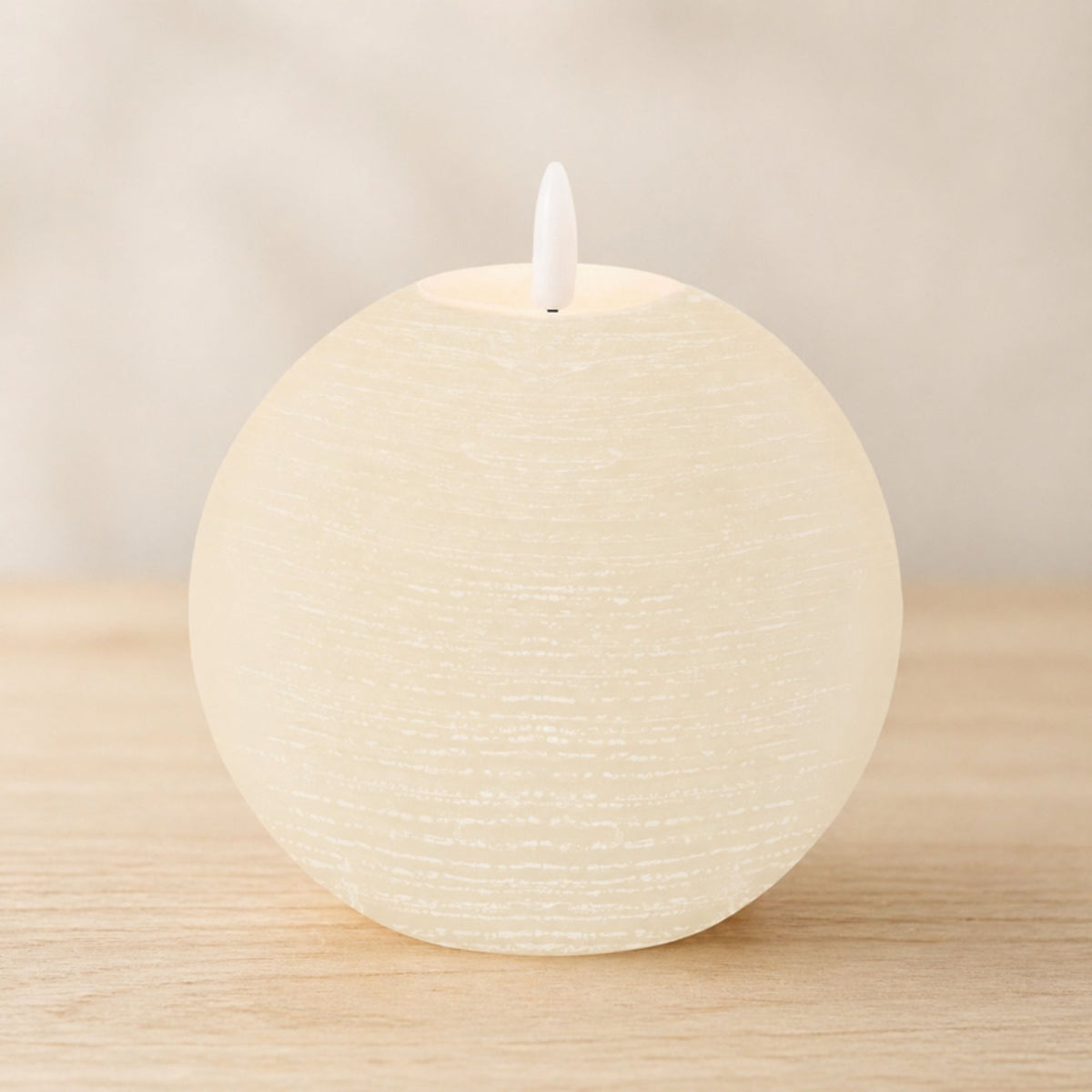 FIA Wick Ivory Round Candle (Set of 2) -Ship Only