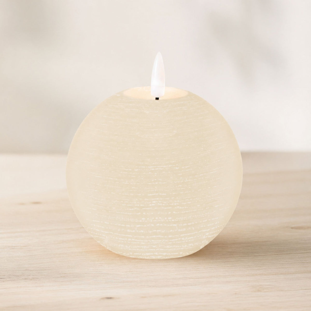 FIA Wick Ivory Round Candle (Set of 2) -Ship Only