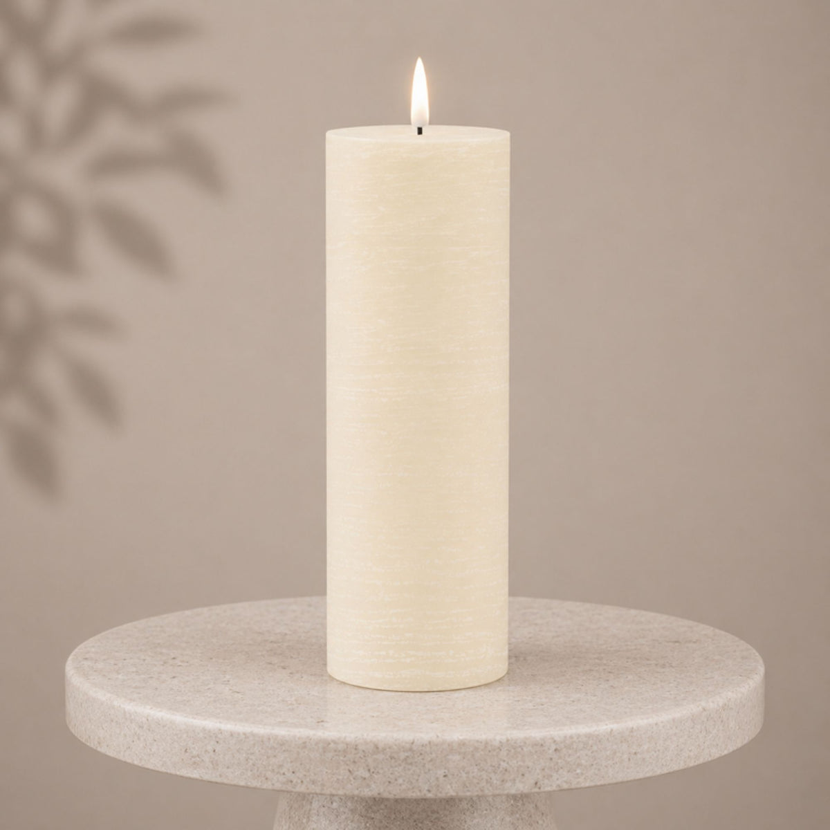 FIA Wick Ivory Pillar Candle (Set of 2)