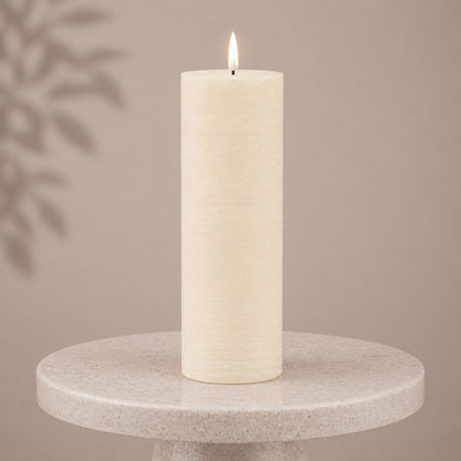 FIA Wick Ivory Pillar Candle (Set of 2)