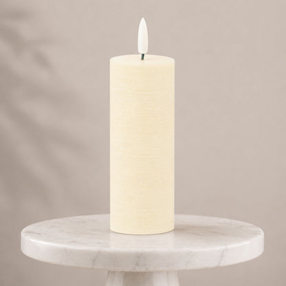 FIA Wick Ivory Pillar Candle (Set of 4)