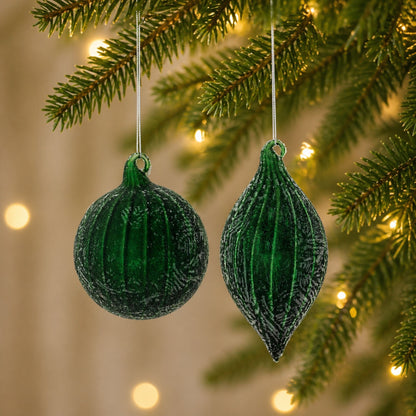 Beaded Glass Ornament (Set of 6)