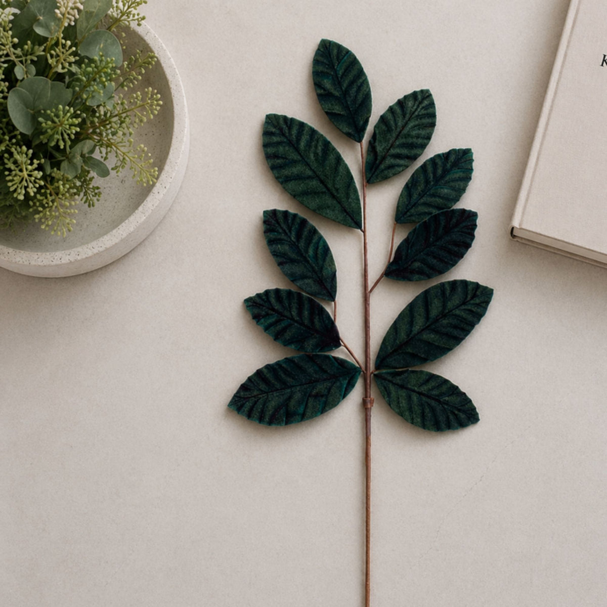 Forest Green Leaf Spray (Set of 6) -Ship Only