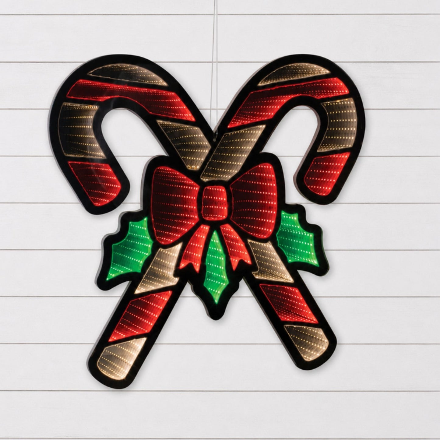 Holiday Candy Cane Ekko Light Display 23.5"L -Ship Only