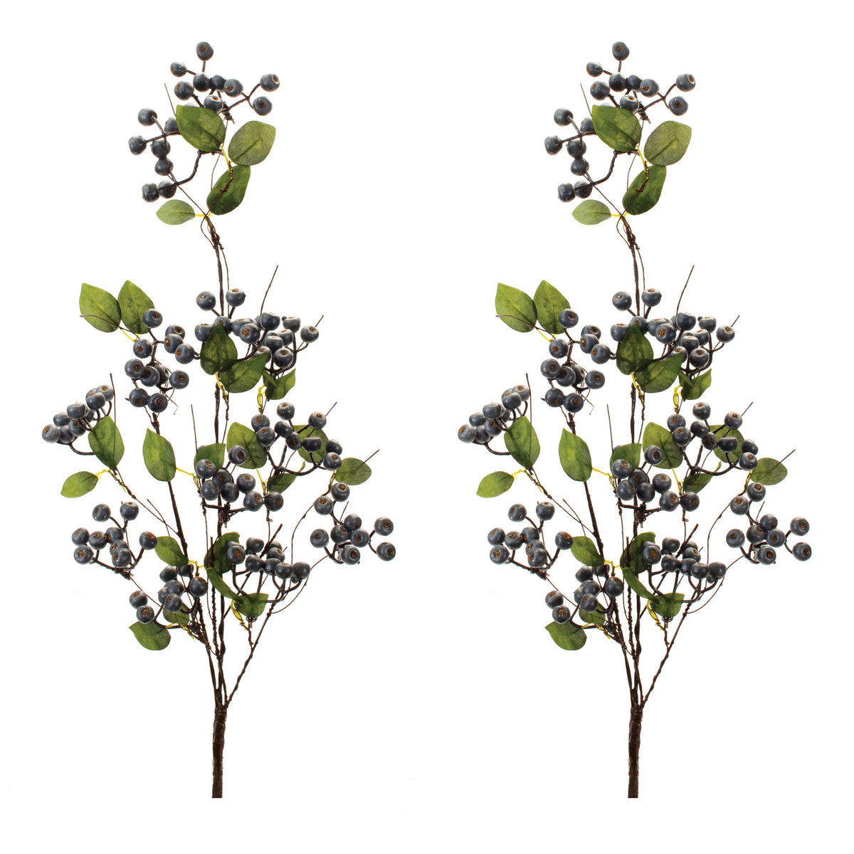 Blue Berry Foliage Spray (Set of 2) -Ship Only