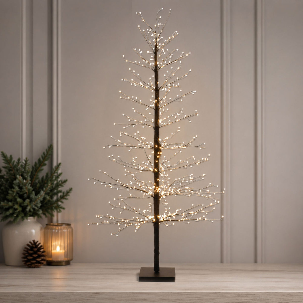 Black LED Twig Tree 5'H -Ship Only