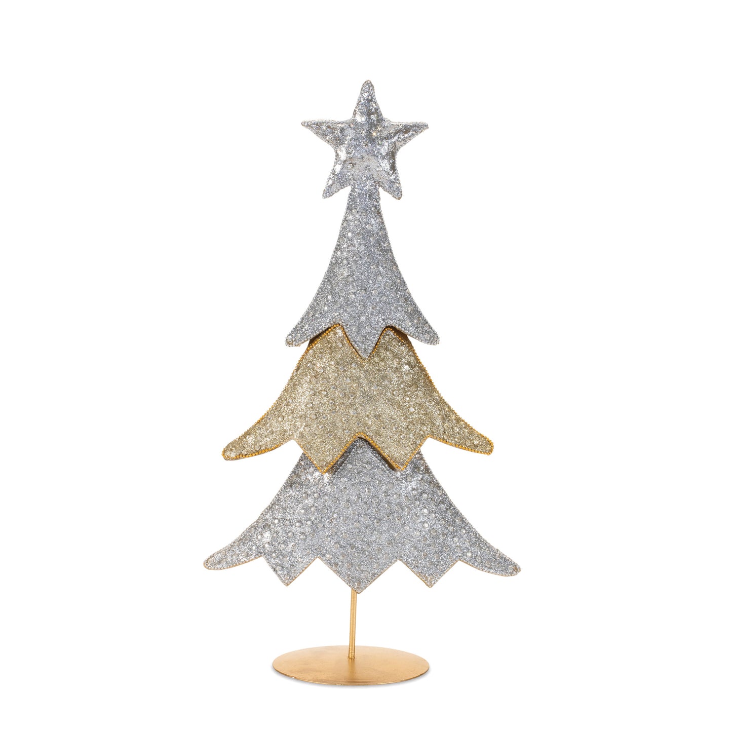 Jeweled Metal Christmas Tree (Set of 2) -Ship Only