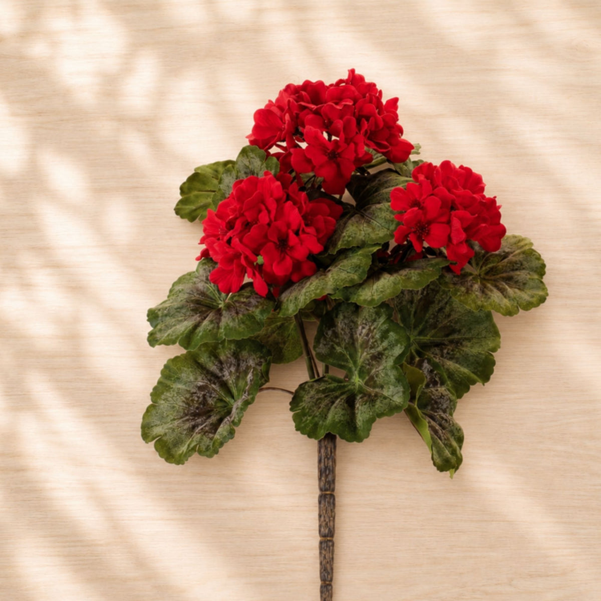 Geranium Bush (Set of 2) 14.5”H Polyester -Ship Only