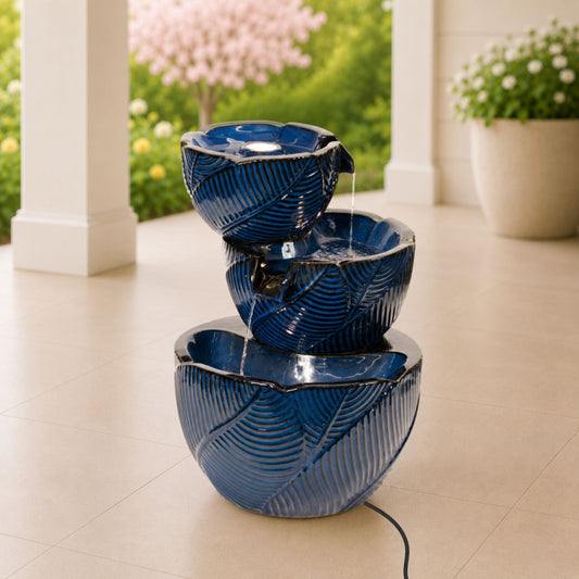 Fountain (Pump MZ20450AB) 22”H Ceramic UL Plug -Ship Only