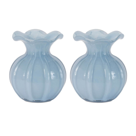 Vase (Set of 2) 5.5”H Glass -Ship Only