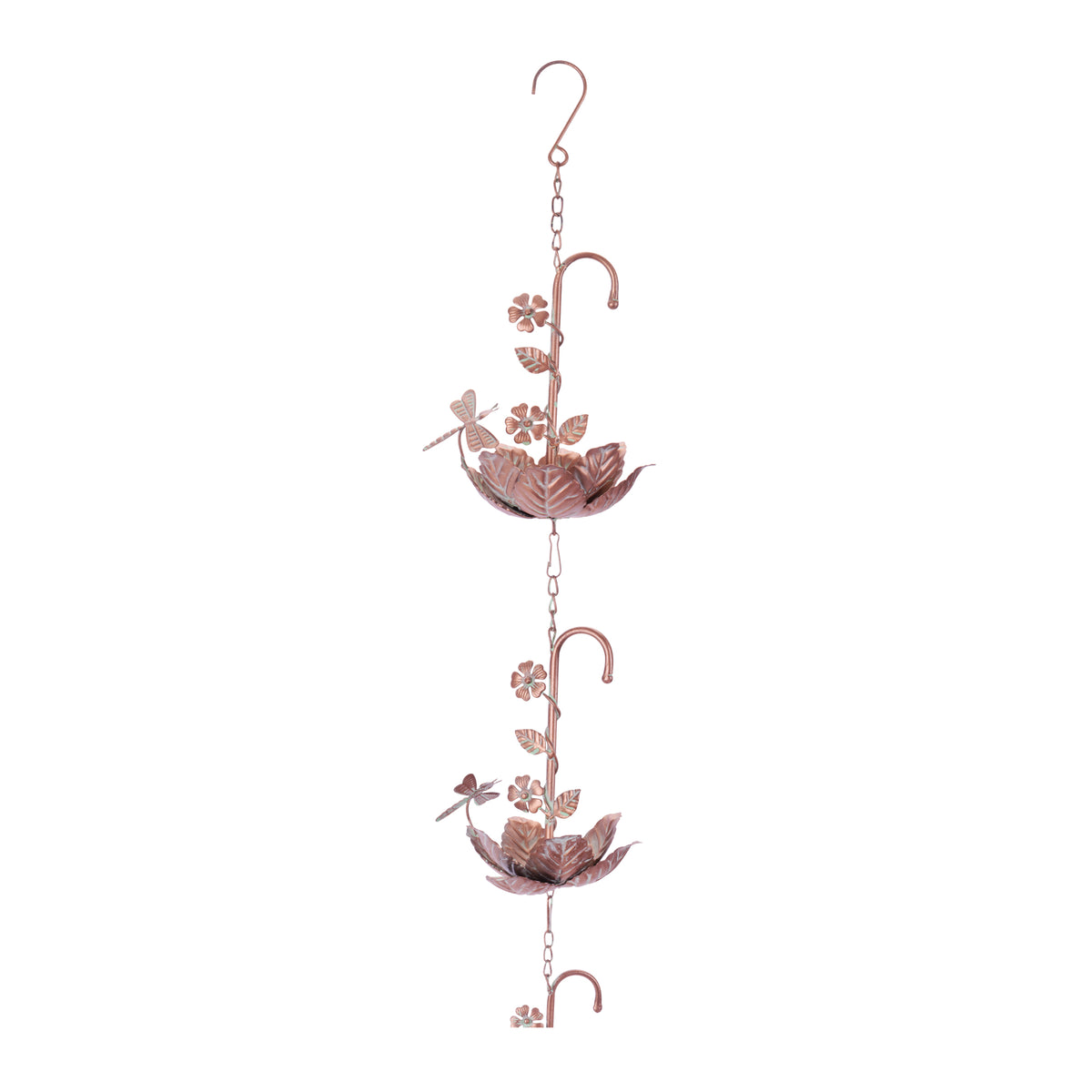 Dragonfly Rain Chain 74”L Iron -Ship Only