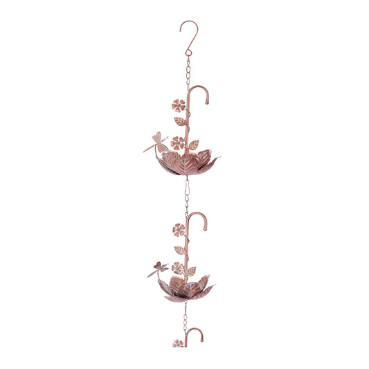 Dragonfly Rain Chain 74”L Iron -Ship Only