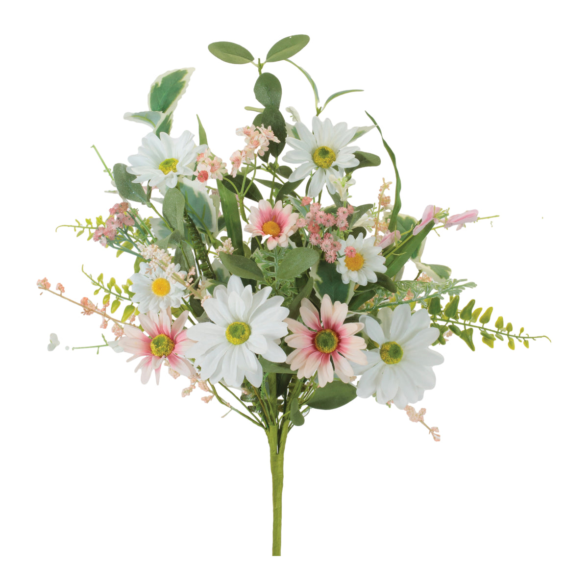 Mixed Daisy Bush (Set of 2) 18”H Polyester -Ship Only