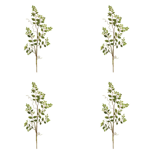 Mini Leaf Branch (Set of 4) 41”H Polyester -Ship Only