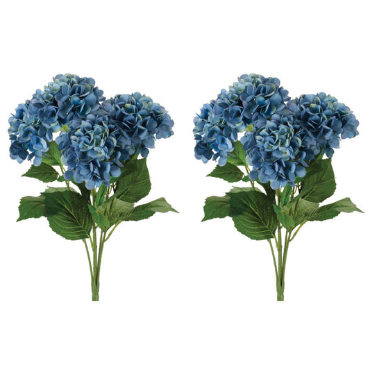 Hydrangea Bush (Set of 2) 23”H Polyester -Ship Only