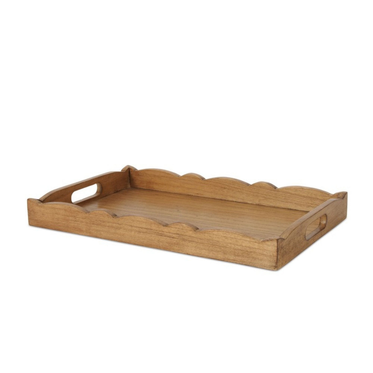 Tray (Set of 2) 16"L x 10"W x 1.75"H, 19"L x 12"W x 2"H Wood/MDF -Ship Only