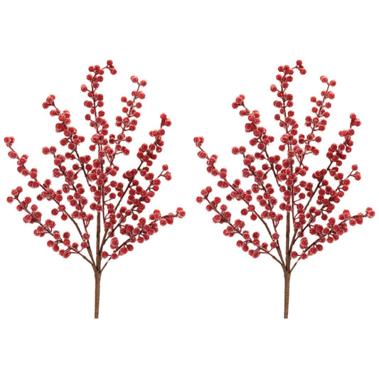 Iced Berry Spray (Set of 2) 22.5”H Foam -Ship Only
