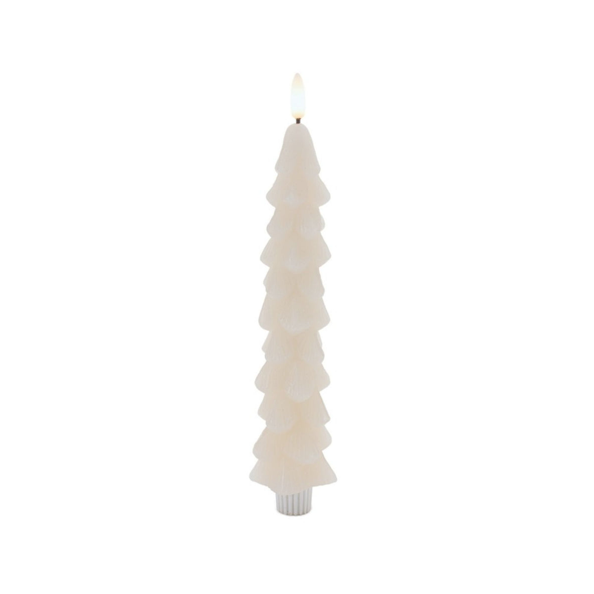 FIA Wick Tree Taper Candle (Set of 2) 9.5”H Wax/Plastic 4 & 8 Hr Timer 2 AAA Batteries Not Included -Ship Only