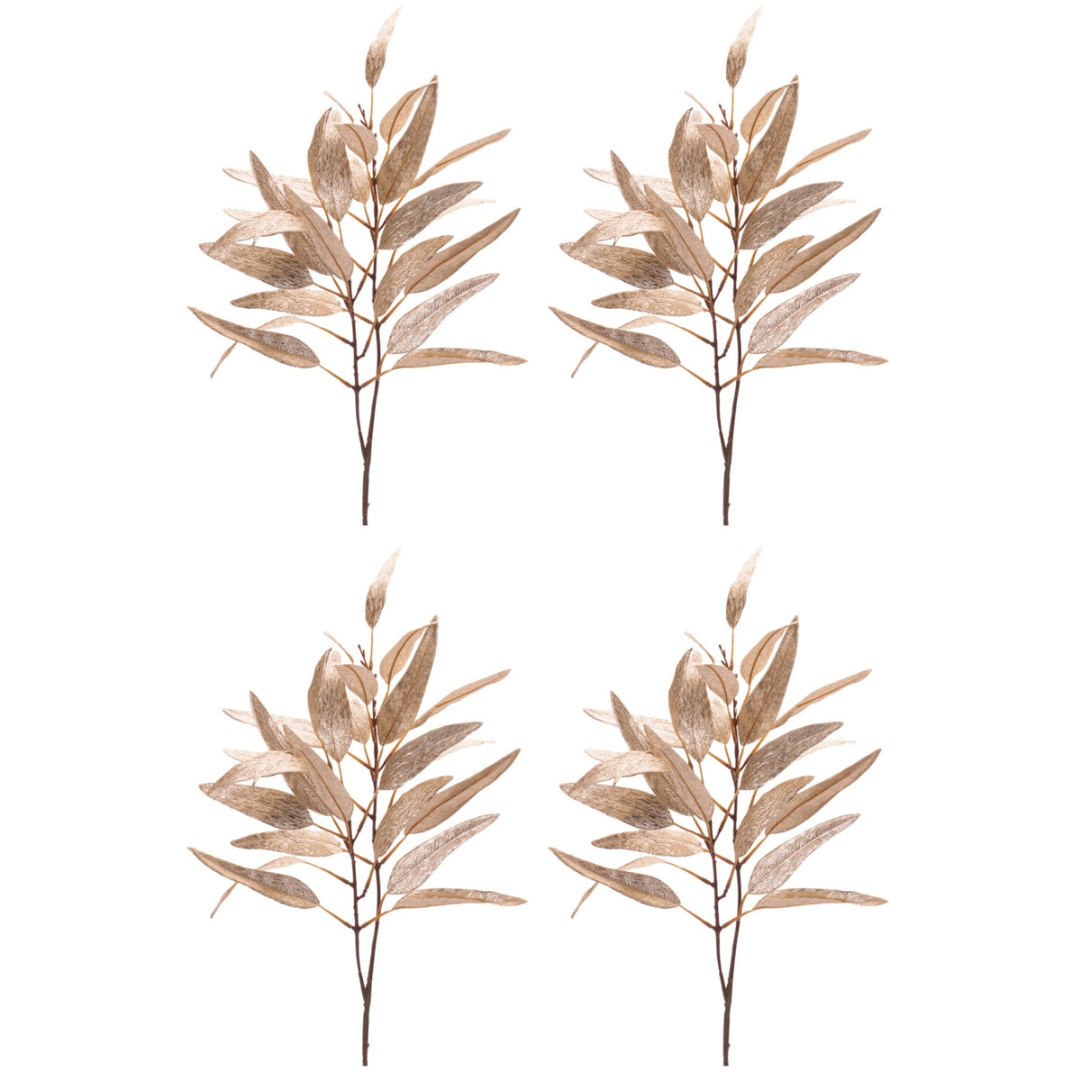 Leaf Spray (Set of 4) 32”H Polyester -Ship Only