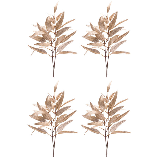 Leaf Spray (Set of 4) 32”H Polyester -Ship Only