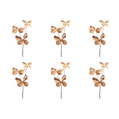 Butterfly Spray (Set of 6) 27”H Polyester -Ship Only