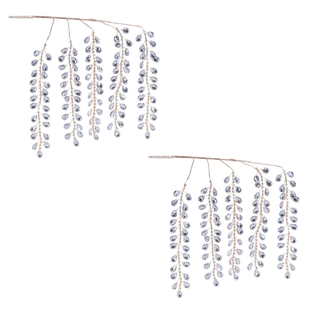 Jewel Drop Spray (Set of 2) 31”H Acrylic -Ship Only