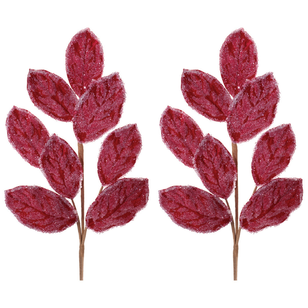 Magnolia Leaf Spray (Set of 2) 27”H Polyester -Ship Only