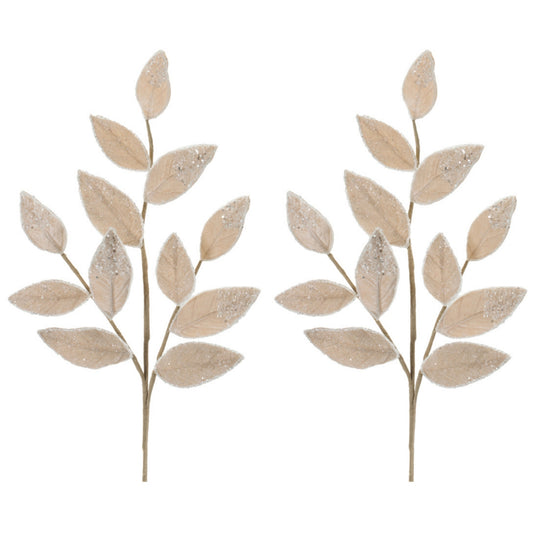 Leaf Spray (Set of 2) 27.5”H Polyester -Ship Only