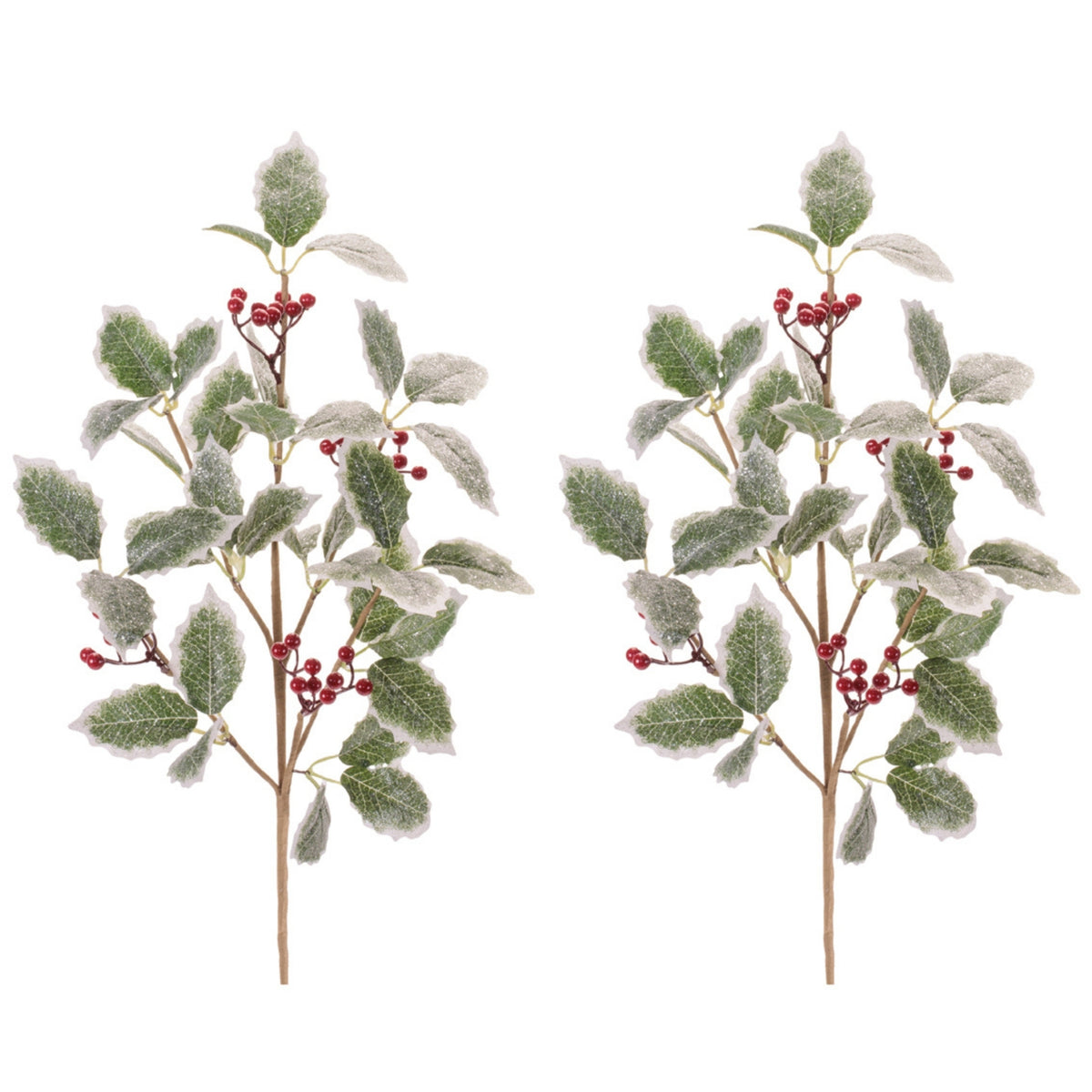 Holly Spray (Set of 2) 28.5”H Polyester -Ship Only